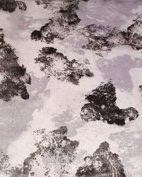 Imported foil print pink colour - LF6030