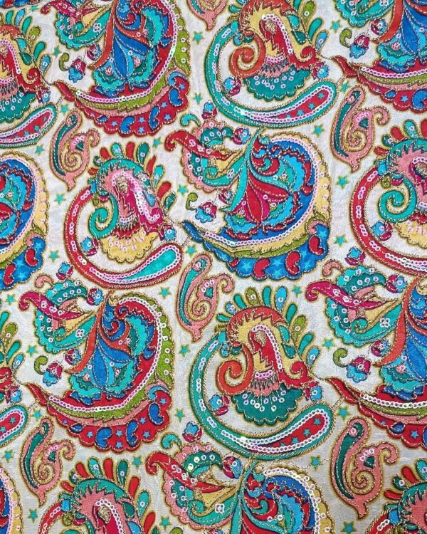 crepe position print ivory colour - VF2076
